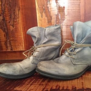 Miz Mooz Leather ankle slouch boots